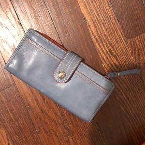 Fossil Blue and Brown Wallet
